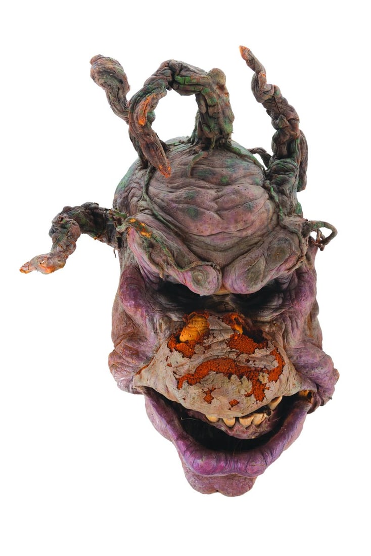 An "Ernest Scared Stupid"/"Sea Monkeys" Mask.: (Touchstone/CBS, 1991/1992) An original troll mask created for "Ernest Scared Stupid." Handcrafted by effects artists the Chiodo Brothers, this mask was later refurbished and screen-used in the
