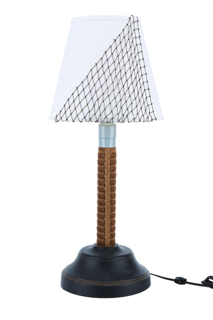 A Paradise Pier Hotel Nautical Lamp.: (Disney's Paradise Pier Hotel, 2001-23) A nautical-themed table lamp from Disney's Paradise Pier Hotel at the Disneyland Resort. The lamp worked when tested, requiring a power source and a light bulb