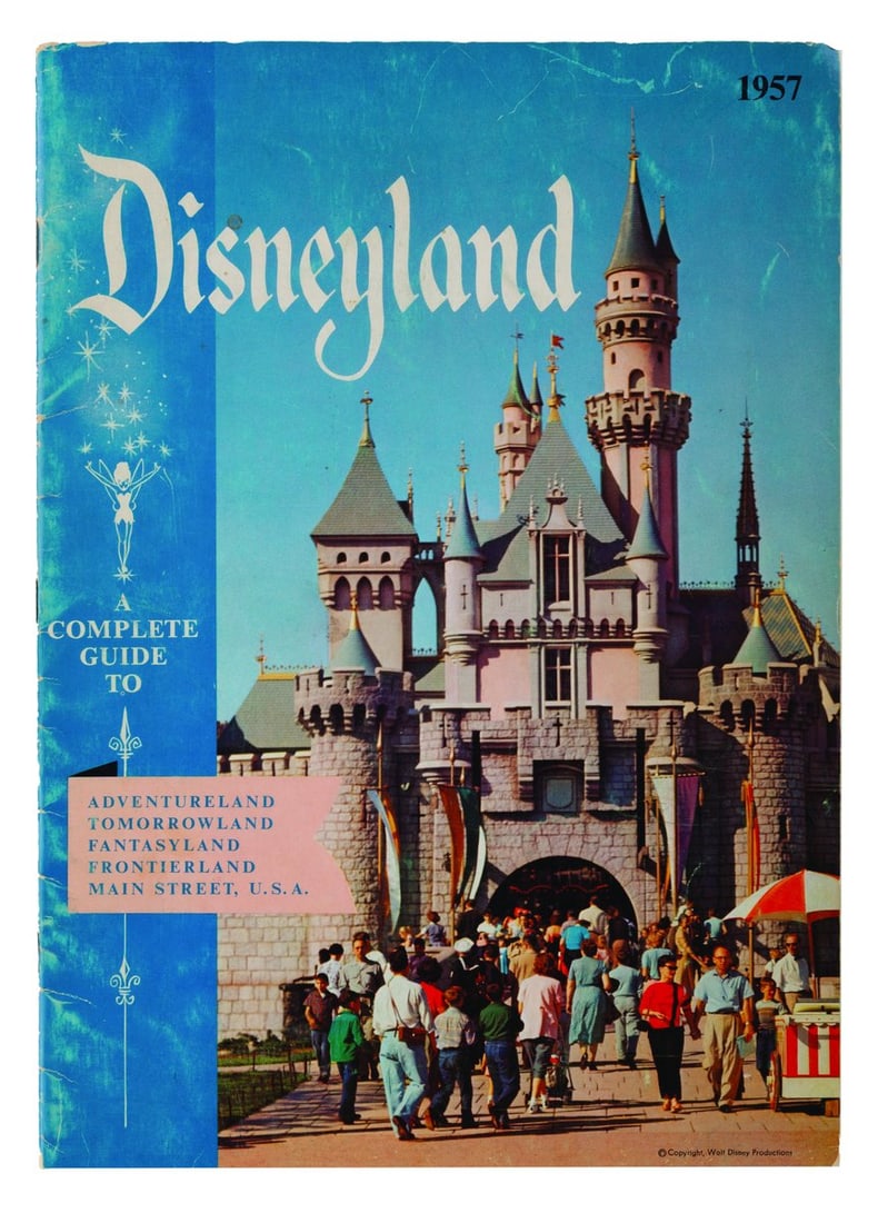 A 1957 Complete Guide to Disneyland.: (Disneyland, 1957) An early Complete Guide to Disneyland book. The 26-page souvenir guidebook provides illustrations, full-color photographs, and maps of the Park. Measuring 8.25" x 11.5", the