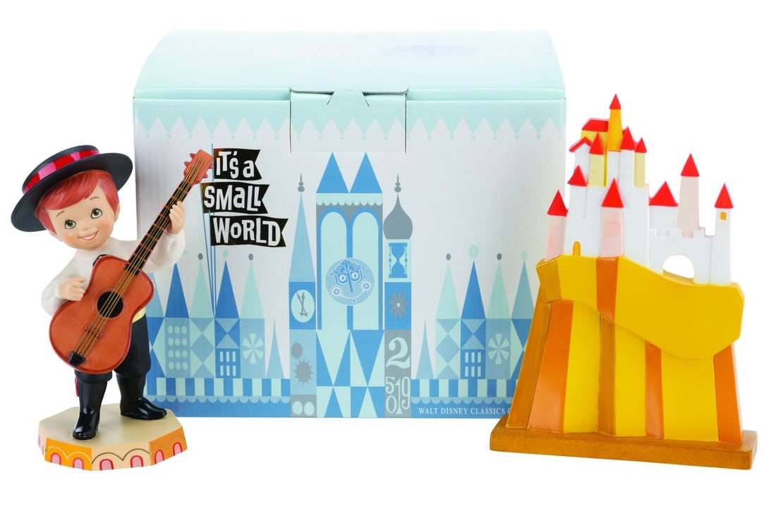 A WDCC It’s a Small World Figurine Set with Rolly Crump Signature.: (WDCC, 2004) A Walt Disney Classic Collection It’s a Small World figurine set titled “Hola, Amigos!" and "Aldea," representing the Spain section of the attraction. The set comes with the original