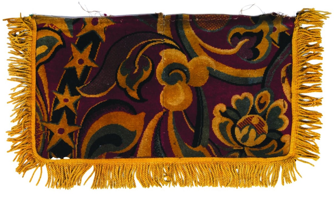 A Pacific Ocean Park Magic Carpet Ride Carpet.: (Pacific Ocean Park, 1958-67) A section of carpet from a ride vehicle on the Magic Carpet attraction at Pacific Ocean Park. Opened in 1958, the Santa Monica-based Pacific Ocean Park was planned to com