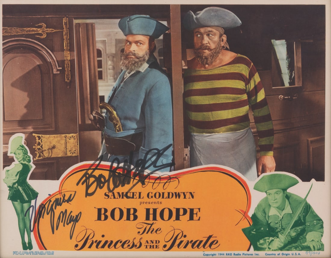 A Bob Hope Signed “Princess and the Pirate?? Lobby Card. (1 of 3)