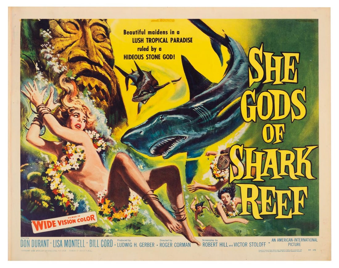 A “She Gods of Shark Reef?? Half-Sheet. (1 of 1)