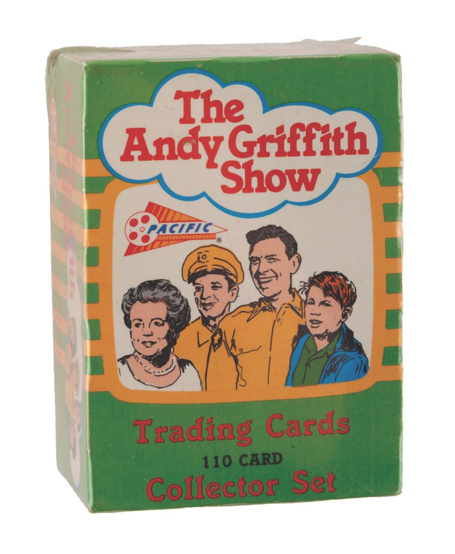 A Sealed "The Andy Griffith Show" 30th Anniversary Trading Card Set.: (Pacific Trading Cards, 1991) An unopened 110 card "The Andy Griffith Show" trading card set released alongside the show's 30th anniversary. Measuring 1.75" x 2.5" x 3.5" the set is in fine condition 