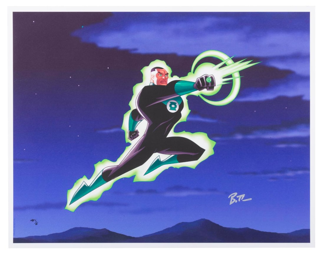 A Signed Green Lantern “Ring of Power?? Justice League Limited Giclee Print. (1 of 1)