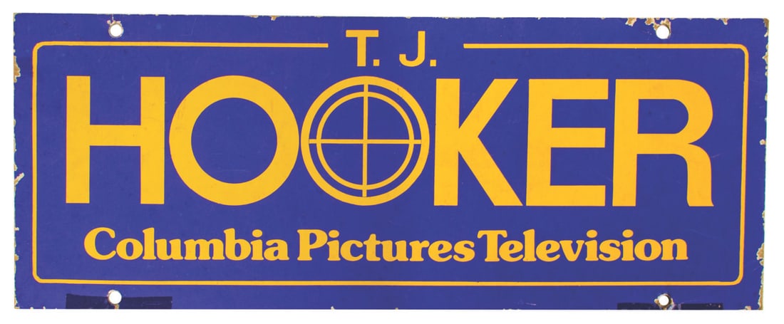 A “T.J. Hooker?? Production Sign. (1 of 1)
