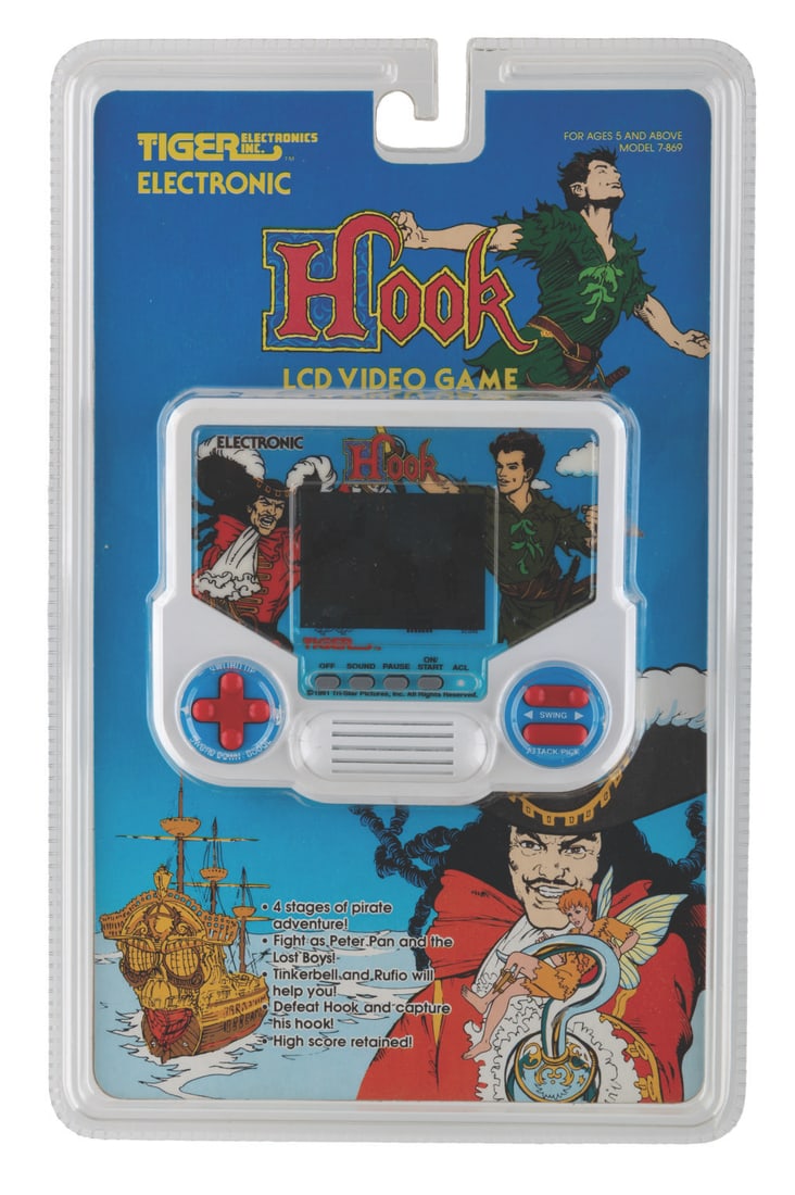 A 1991 Tiger Electronics Hook LCD Video Game. (1 of 2)