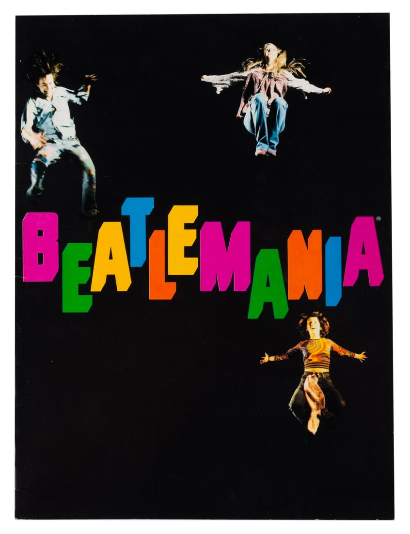 A Beatlemania Souvenir Program.: (Beatlemania, 1977-83) A souvenir program for Beatlemania, the “Not the Beatles but an Incredible Simulation” show that ran on Broadway and toured extensively. Measuring 9” x 12”, 