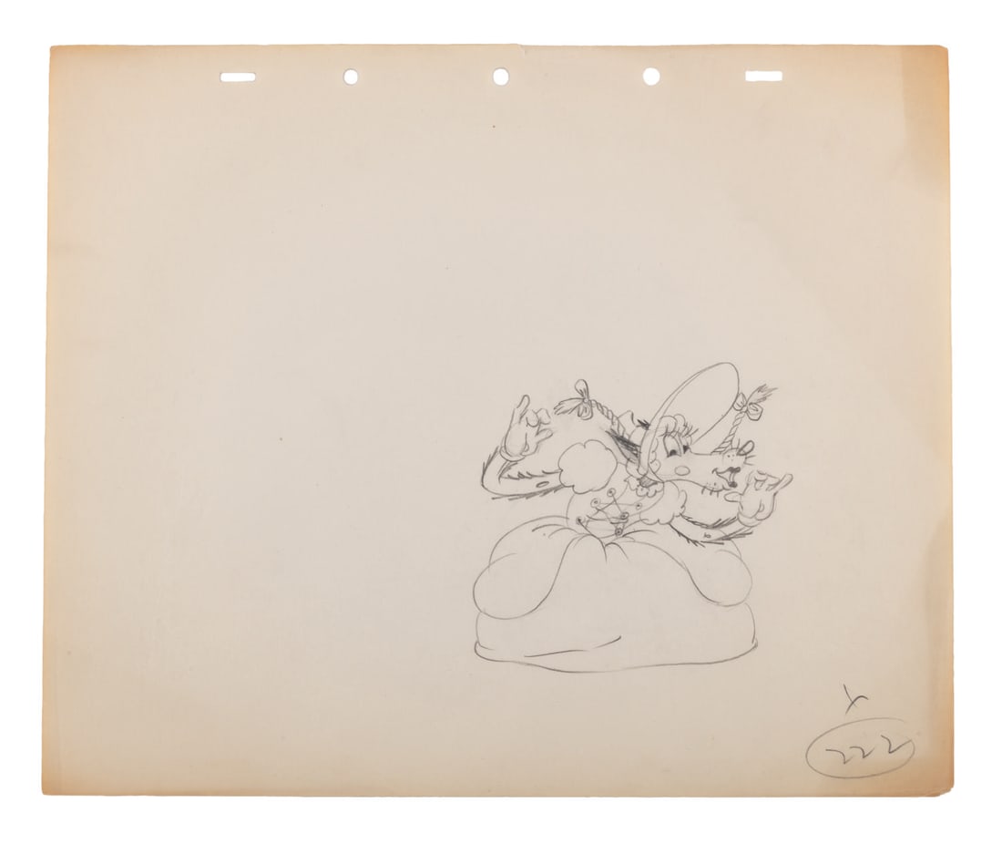 A "Three Little Wolves" Production Drawing. (1 of 3)
