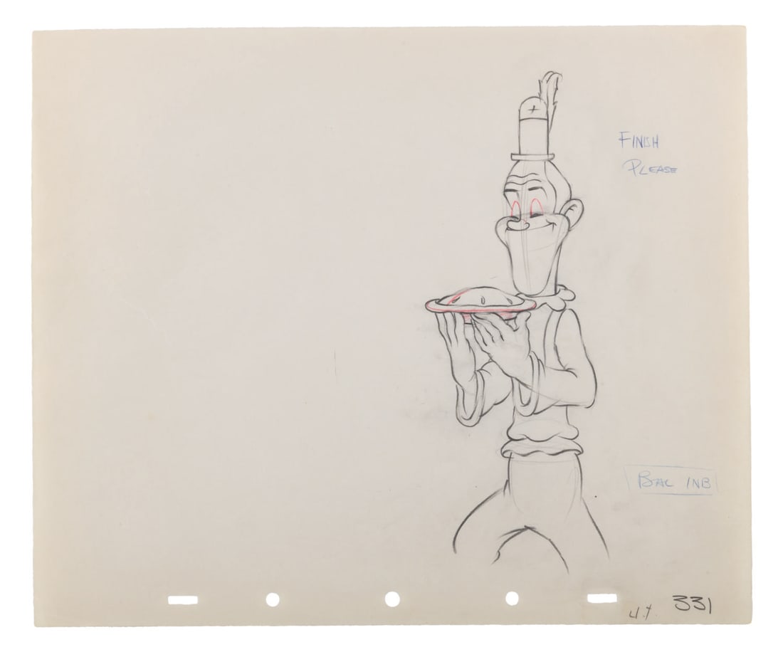 A "Mother Goose Goes Hollywood" Production Drawing. (1 of 2)