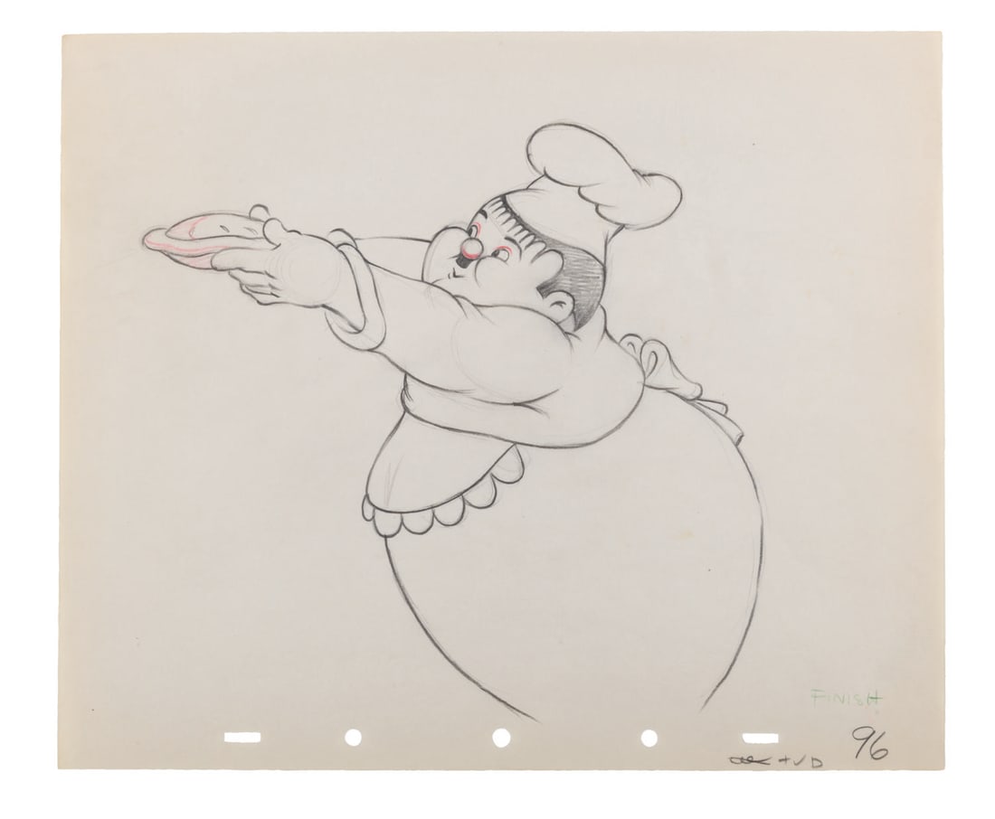 A "Mother Goose Goes Hollywood" Production Drawing. (1 of 2)
