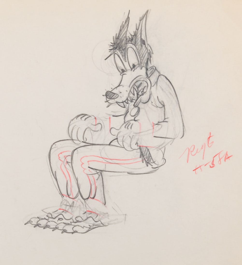 A "The Practical Pig" Production Drawing. - 2