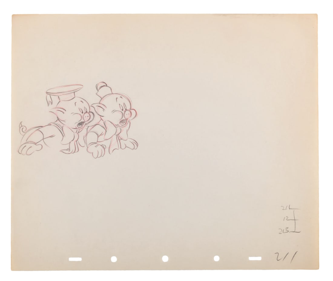 A "The Practical Pig" Production Drawing. (1 of 2)