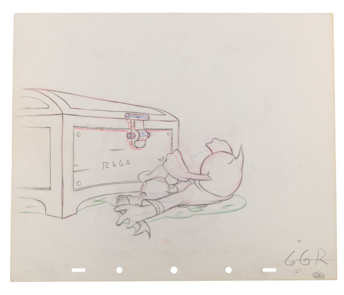 A "Donald's Penguin" Original Production Drawing. (1 of 2)