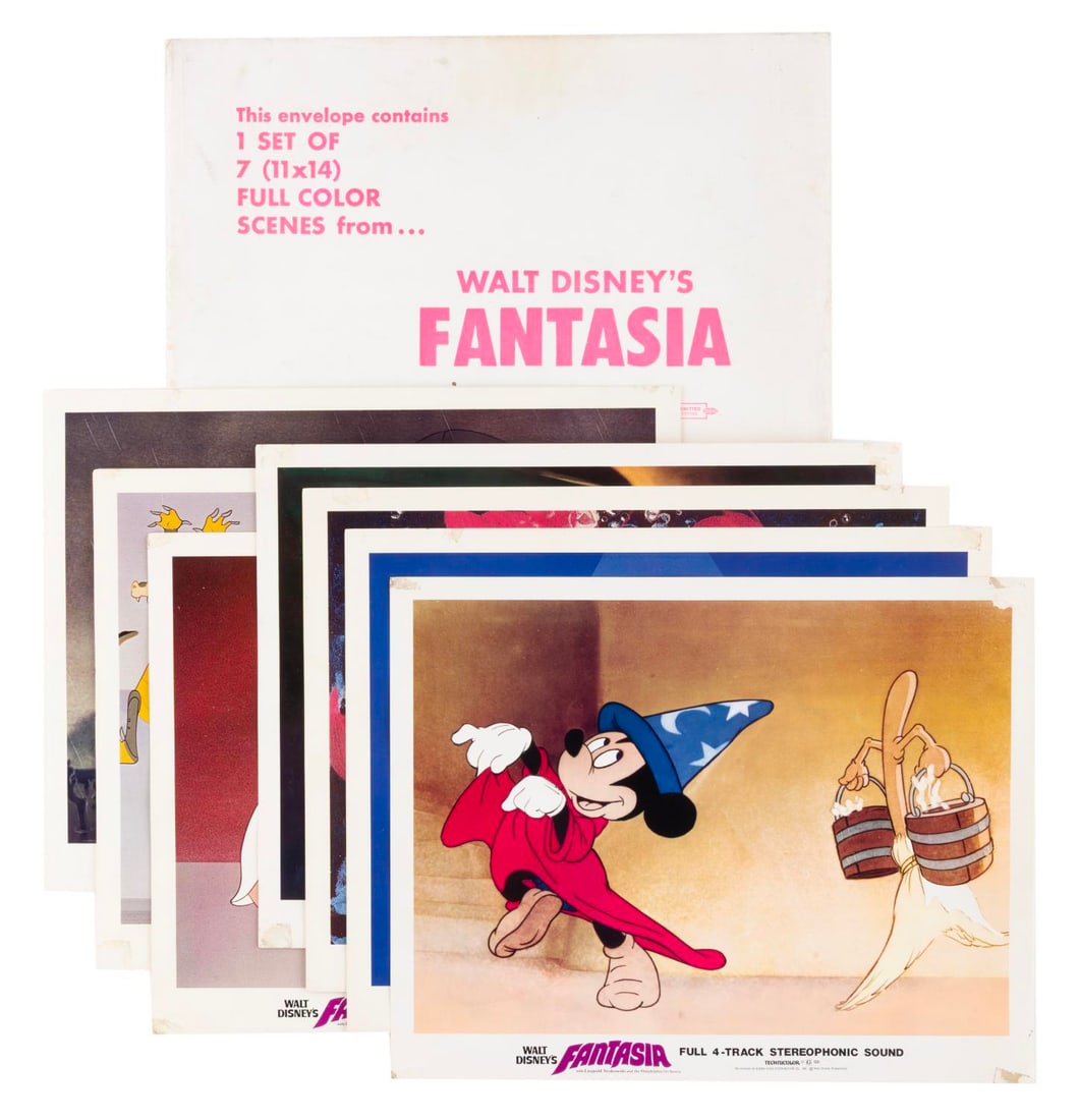 A Collection of "Fantasia" Re-Release Lobby Cards. (1 of 10)