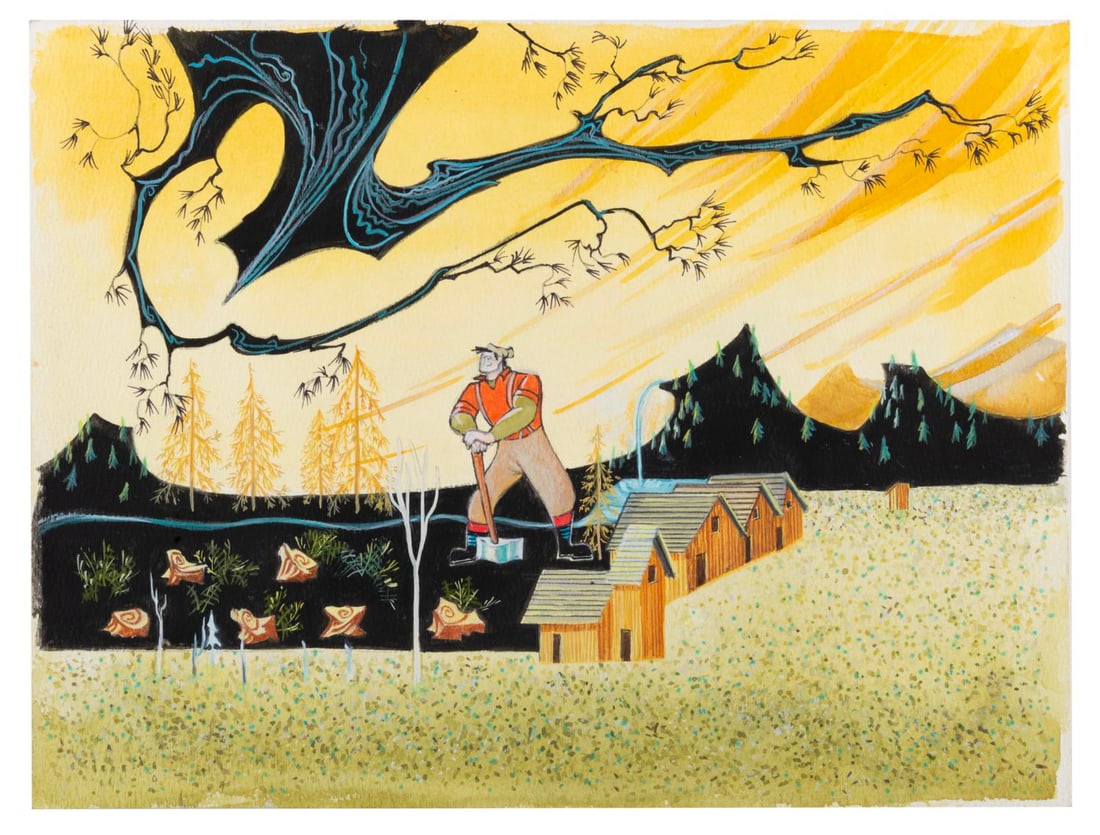 A "Paul Bunyan" Shadow Effects Production Cel. - 2