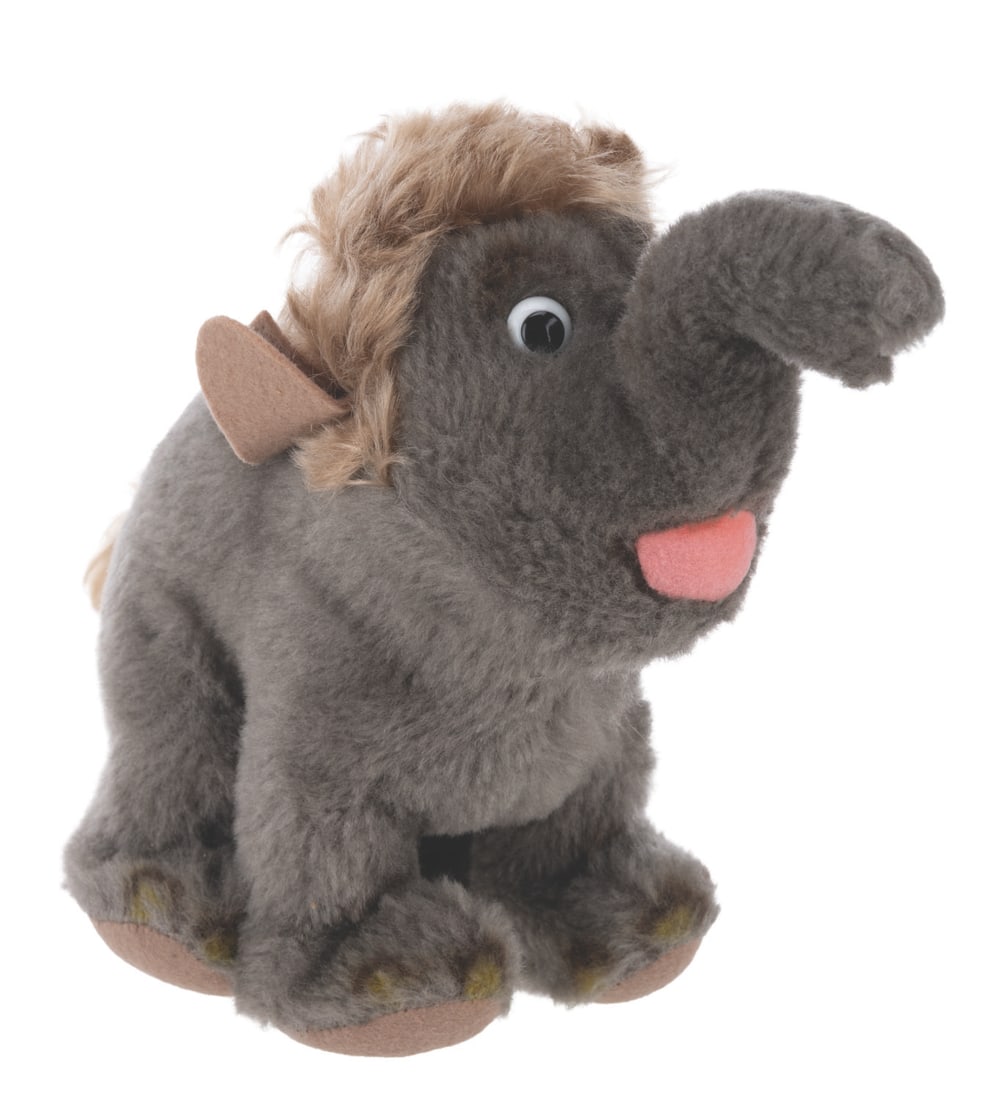 A Steiff "Jungle Book" Hathi Jr. Plush.: (Steiff, 1968) A plush of Hathi Jr. from "The Jungle Book," manufactured by Steiff with the original "Button in Ear” tag. Measuring 11" long and 7.5" tall, the plush is in good condition with we