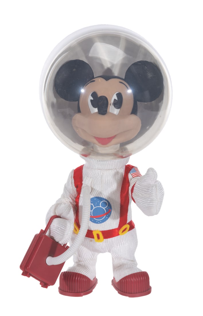 An Astronaut Mickey Mouse Ver. Figure.: (Medicom/ Billionaire Bys Club, 2009) A Vinyl Collectible Dolls Mickey Mouse astronaut figure by Medicom in collaboration with Billionaire Boys Club recreating the 1970s Marx “Disney on the Moon&rdq