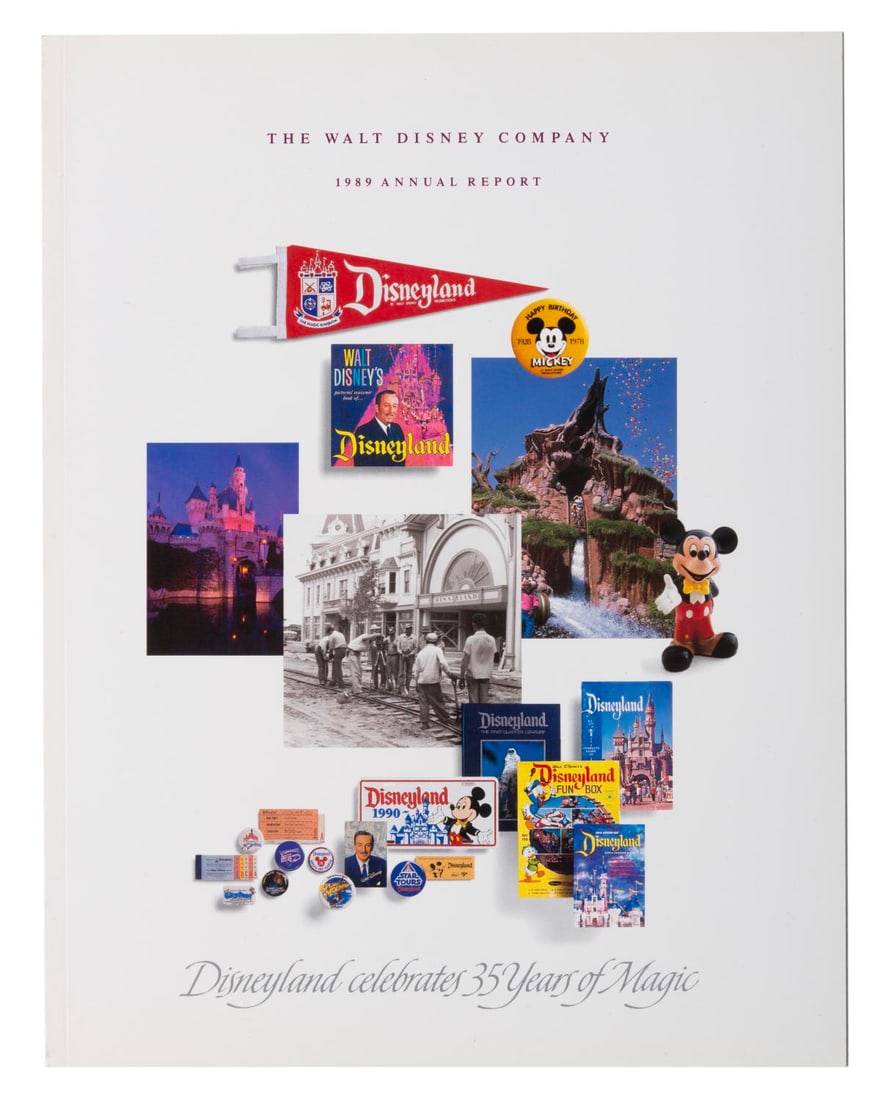 A 1989 Walt Disney Company Annual Report. (1 of 1)