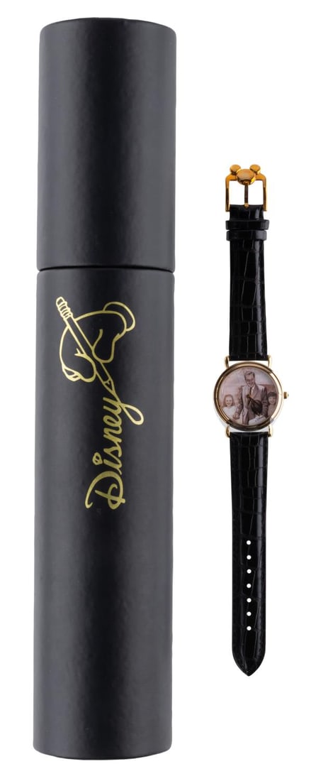 An "Uncle" Walt Limited Edition Watch.: (Disney, 2002) An “Uncle” Walt watch, released April 10, 2002 as part of the “It Was All Started by a Man” limited edition artisan watch series. The watch comes in its original case an