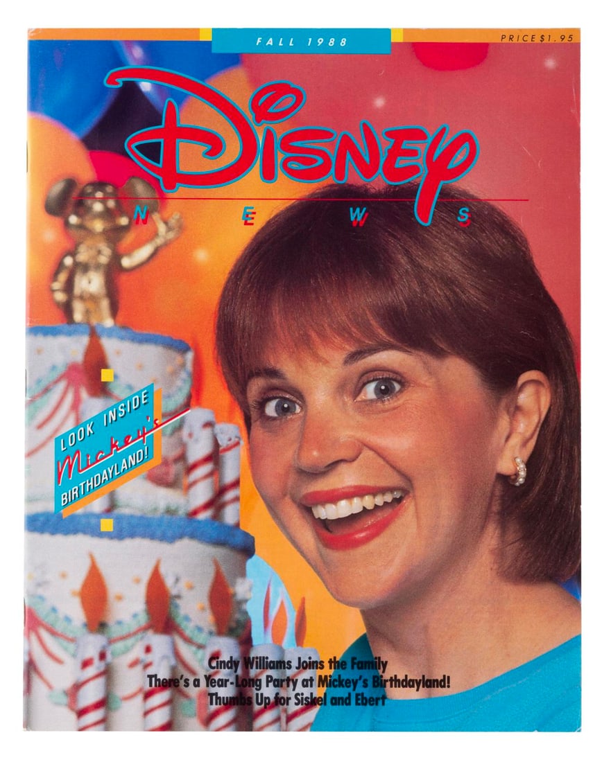 A Charles Boyer Signed Disney News Magazine.: (Disney, 1988) A Fall 1988 issue of Disney News magazine, signed in graphite by Disney Legend Charles Boyer. The magazine features an article on Mickey’s Birthdayland, a short-lived area of Walt Dis