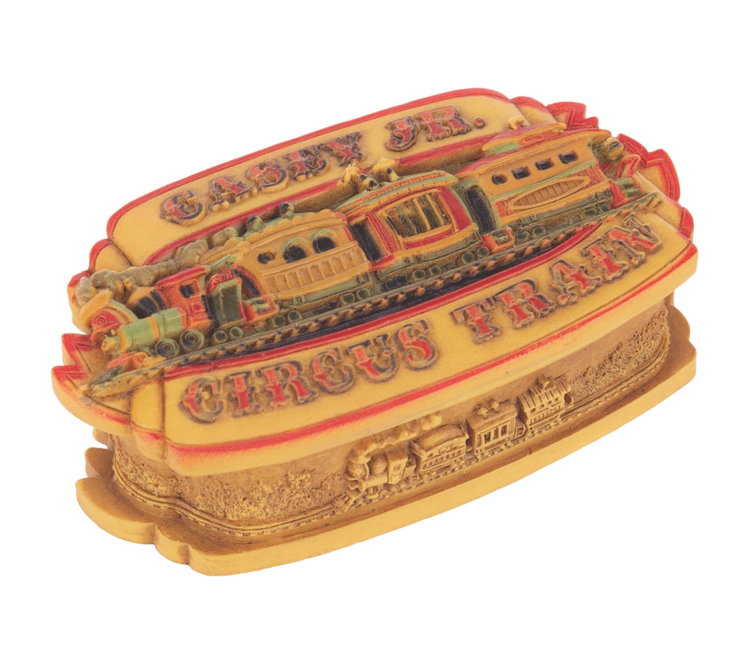 A Casey Jr. Train Olszewski PokitPal Trinket Box. (1 of 7)