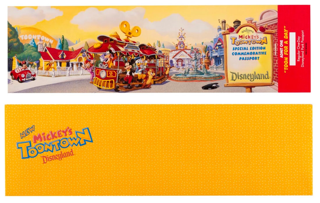 A Mickey's Toontown Commemorative Passport. (1 of 2)