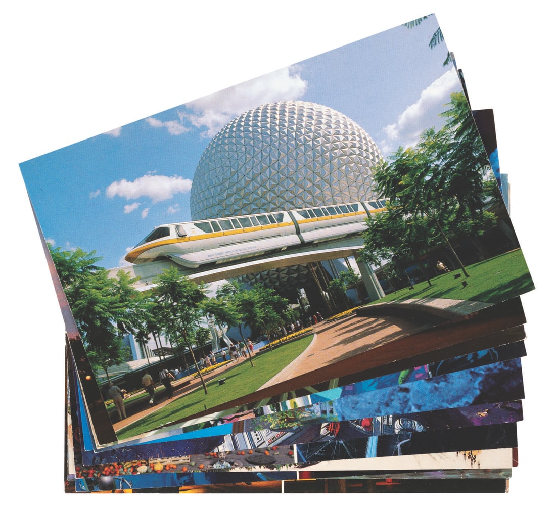 A Collection of EPCOT Center Postcards. (1 of 4)