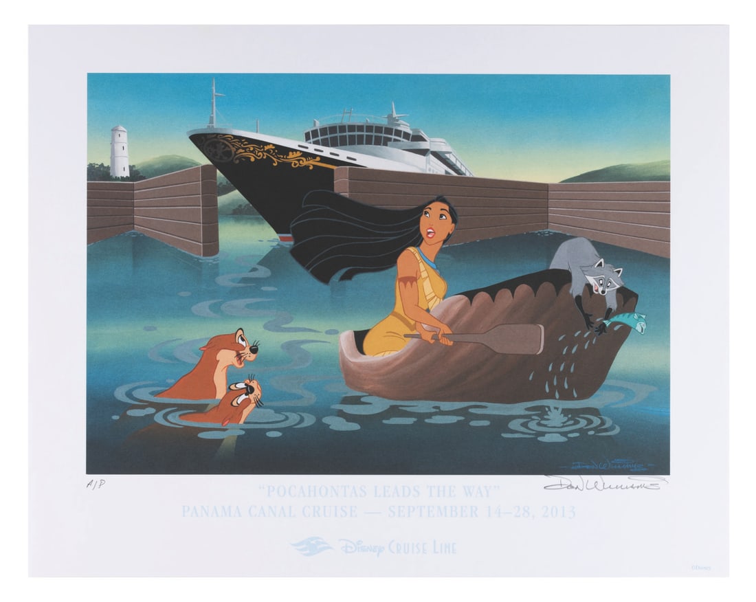 A Disney Cruise Lines "Pocahontas Leads The Way" Litho by Don Williams. (1 of 1)