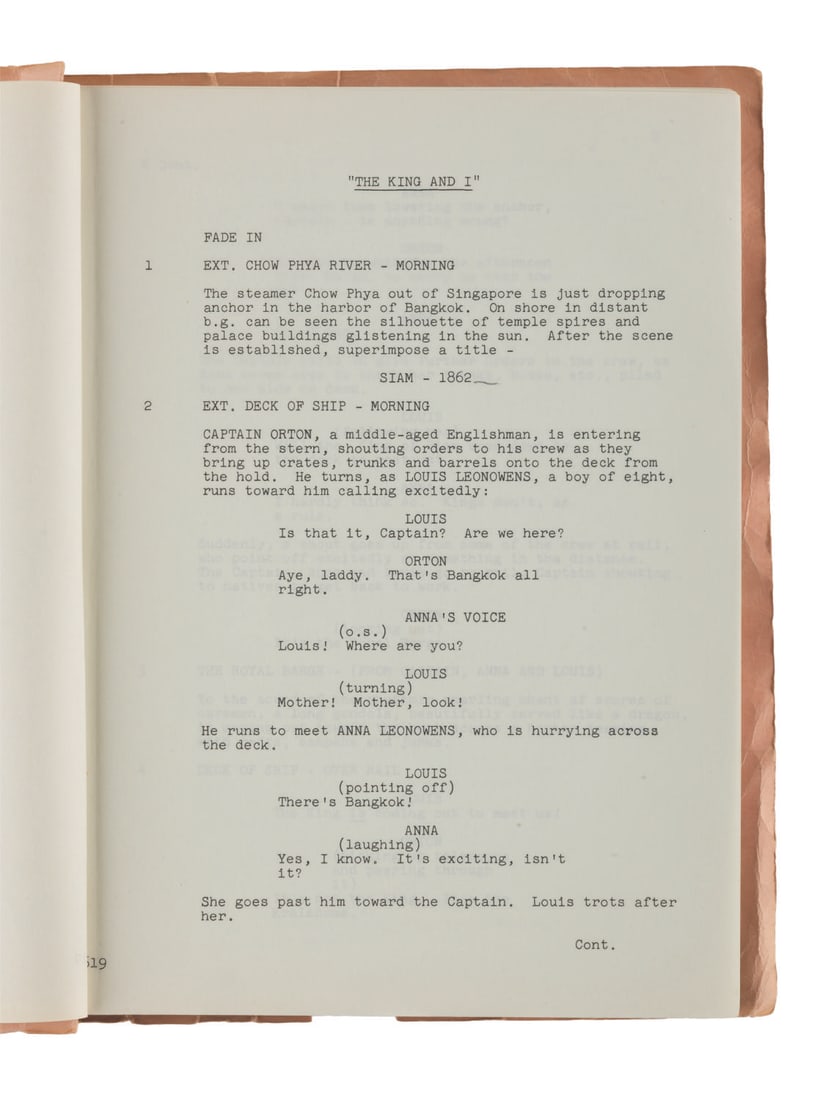 A "The King and I" Revised Final Script. - 5