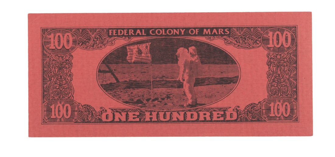 A "Total Recall" Prop $100 Bill. - 2