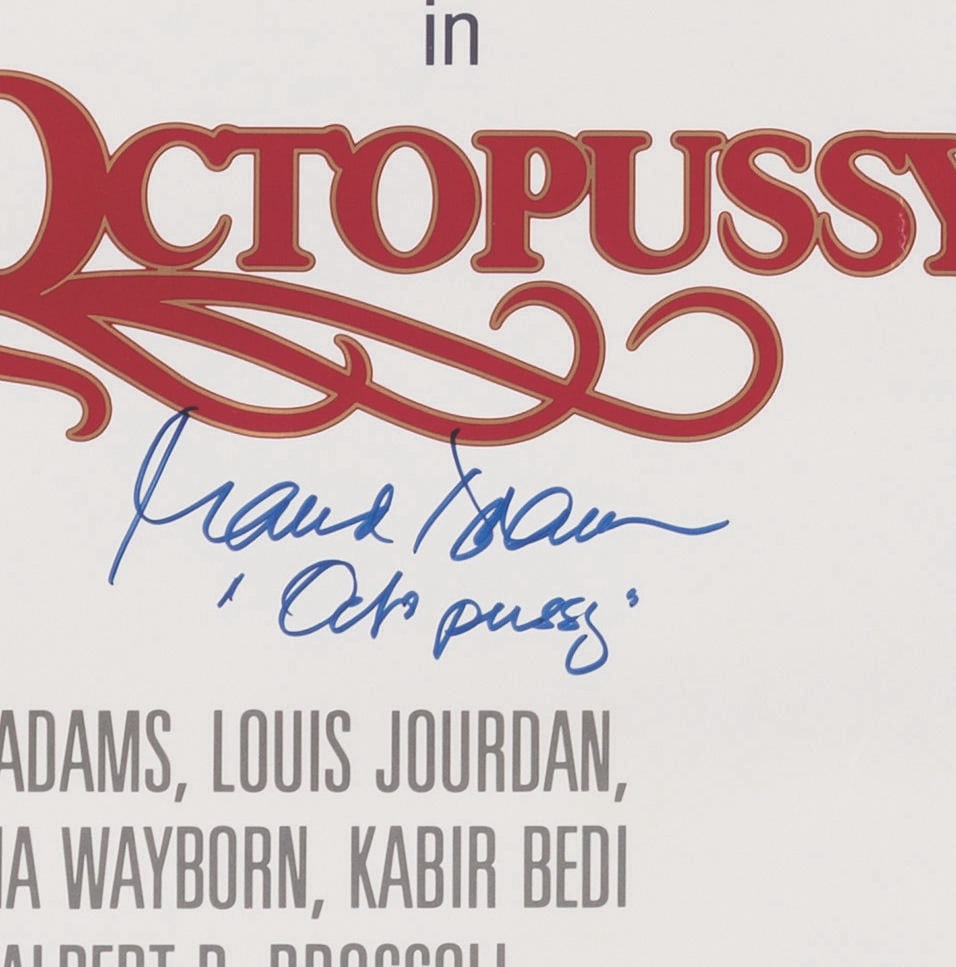 A Signed "Octopussy" One-Sheet. - 2