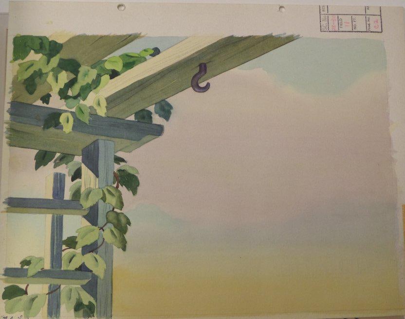 An "Andy Panda's Victory Garden" Production Background. (1 of 1)