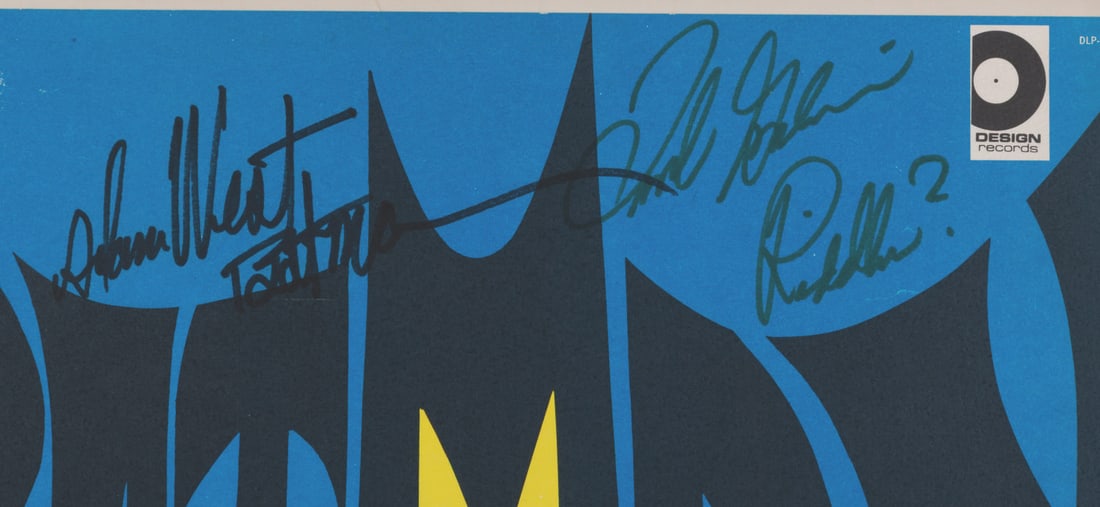 A Multi-Signed "Batman" Record Sleeve. - 4