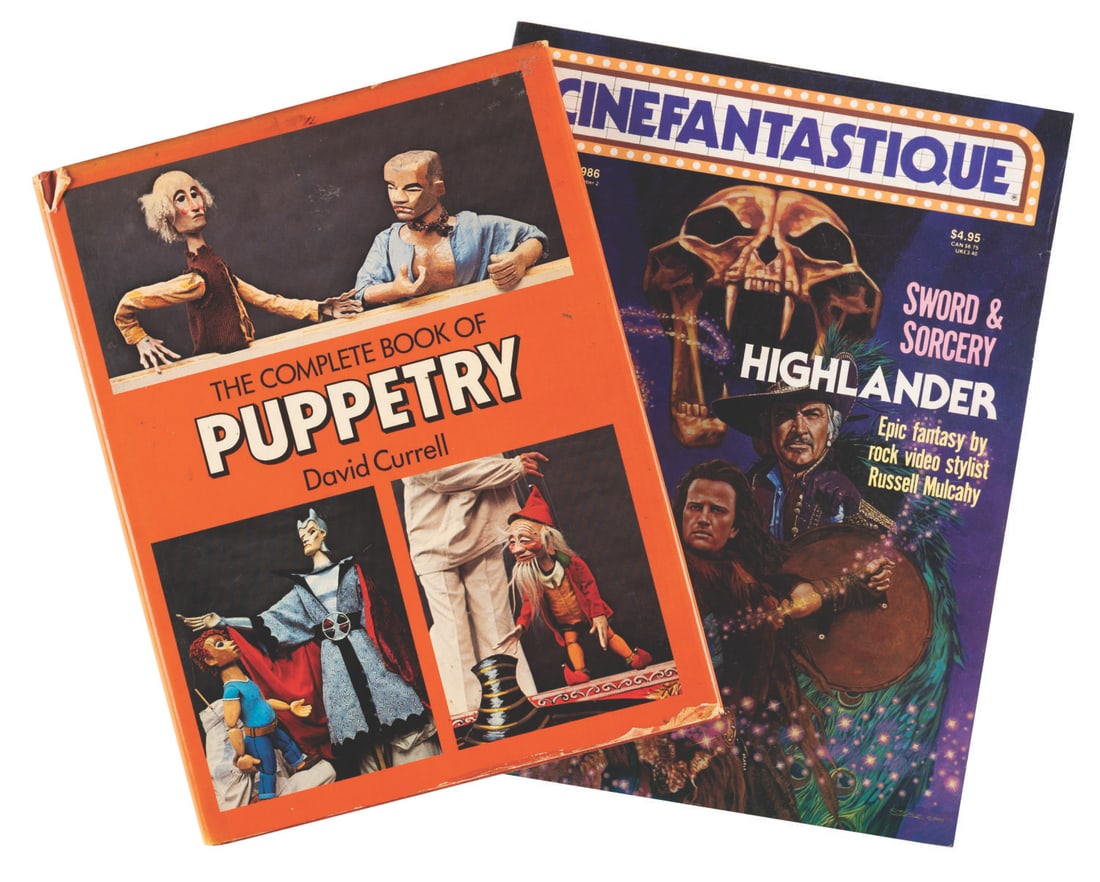 A Jim Henson Collection Cinefantastique Magazine and Puppetry Book.: (Cinefantastique/Plays, 1974-86) Vol. 16 No. 2 of Cinefantastique magazine from Jim Henson's personal subscription and David Currell's 1974 The Complete Book of Puppetry. The 206-page book from