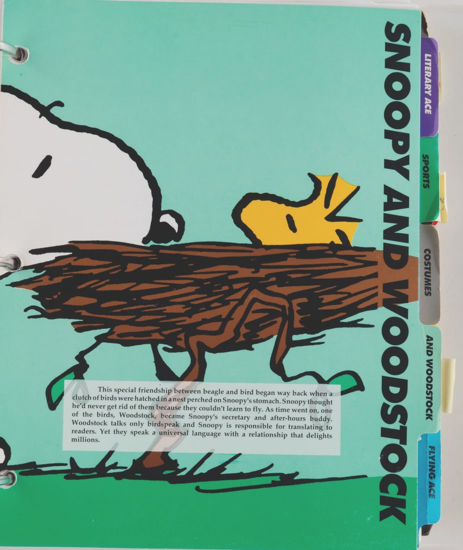 A "Peanuts" Character Portfolio Style Guide. - 10