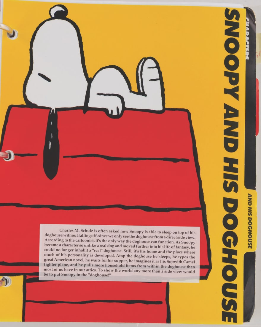 A "Peanuts" Character Portfolio Style Guide. - 13