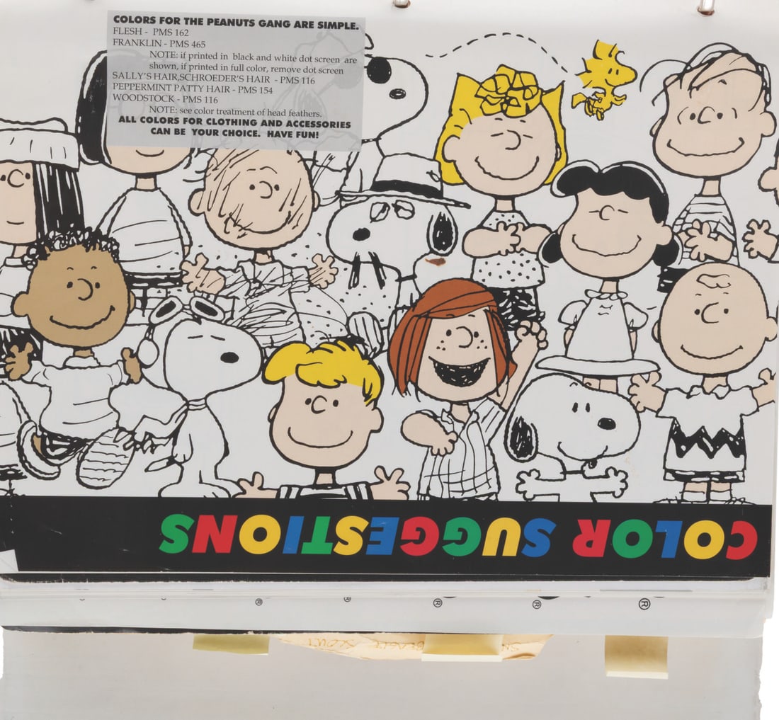 A "Peanuts" Character Portfolio Style Guide. - 2