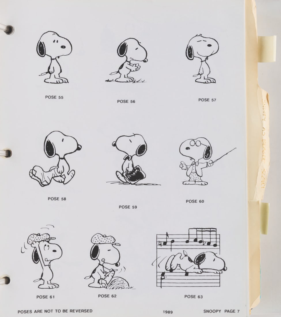 A "Peanuts" Character Portfolio Style Guide. - 6
