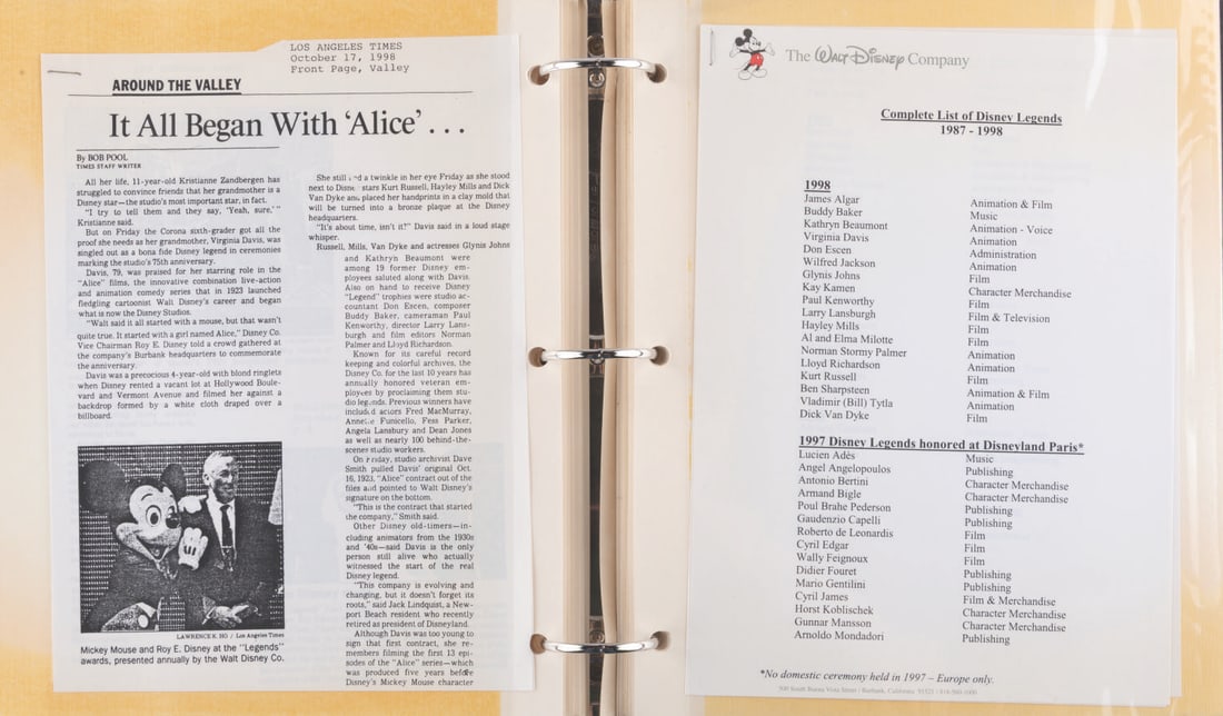Virginia Davis' Personal Scrapbook. - 8