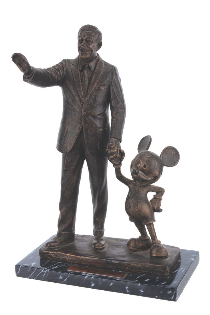 Virginia Davis' Partners Statue. - 2