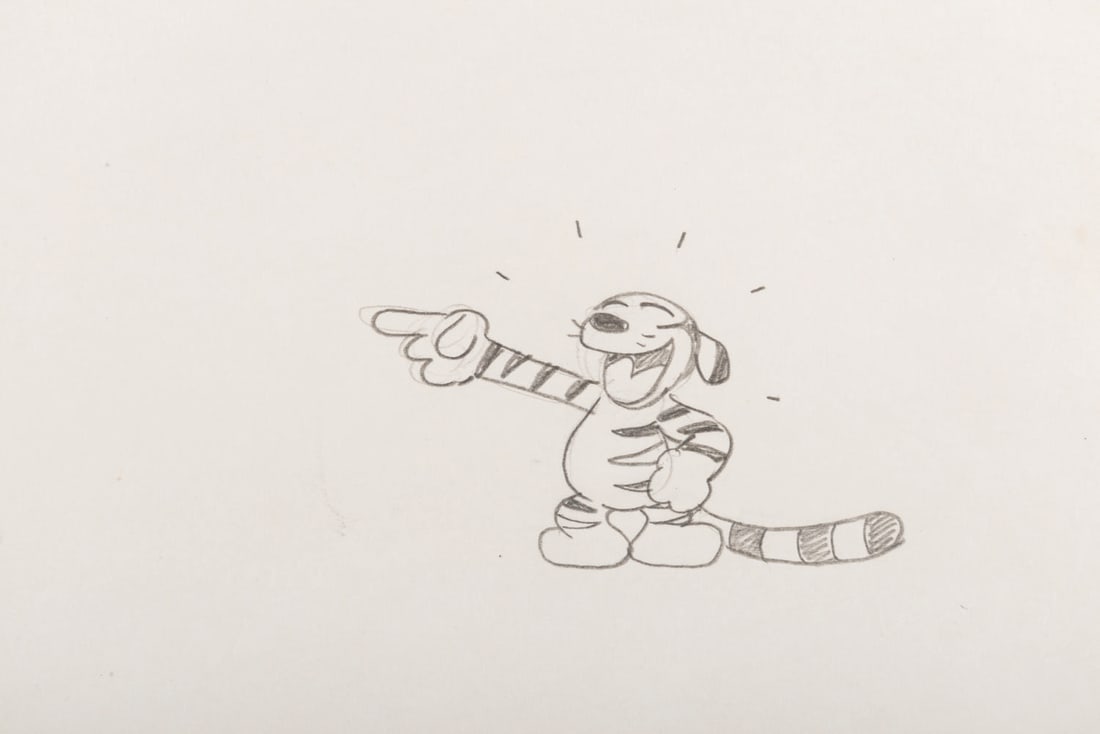 An "Africa Before Dark" Original Production Drawing. (1 of 2)