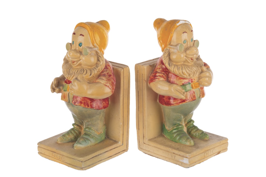 A Set of "Snow White" Doc Bookends by La Mode. (1 of 11)