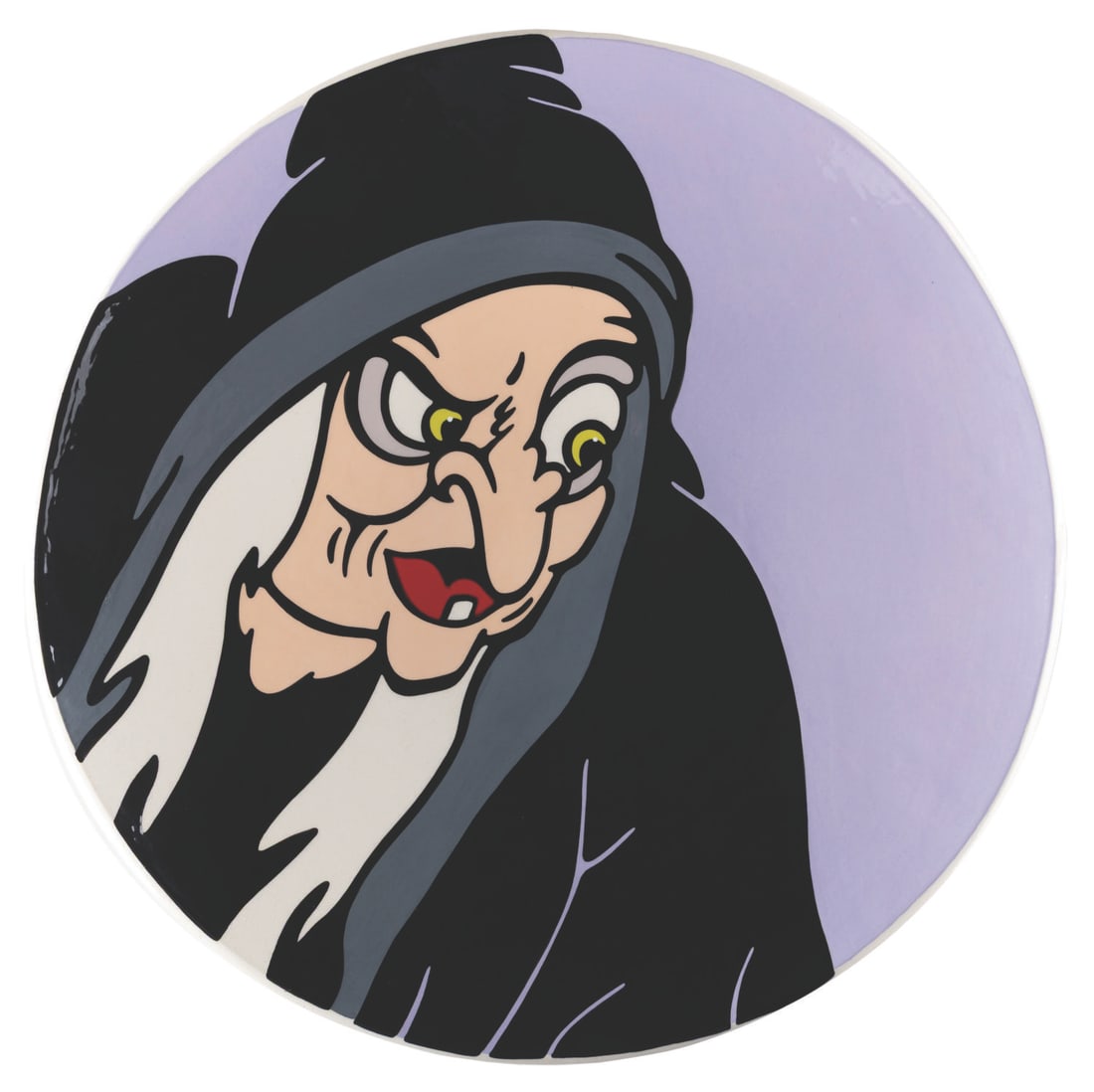 A "Snow White and the Seven Dwarfs" Old Hag Charger Plate. (1 of 2)