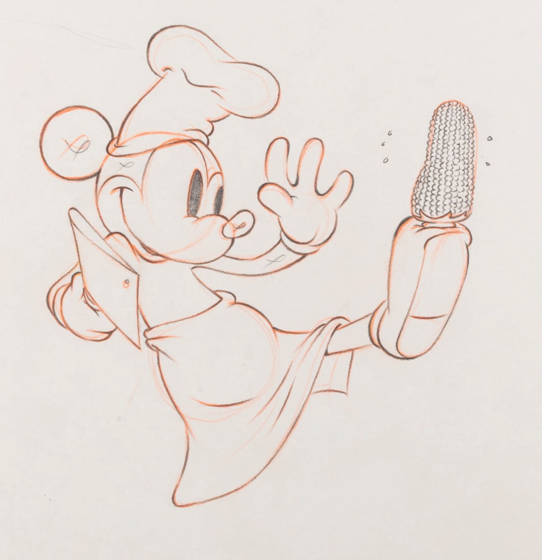 A "Mickey's Trailer" Original Production Drawing. (1 of 2)