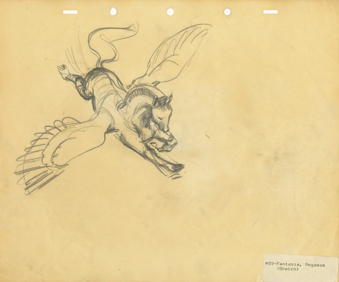 A "Fantasia" Pegasus Original Concept Drawing. (1 of 2)