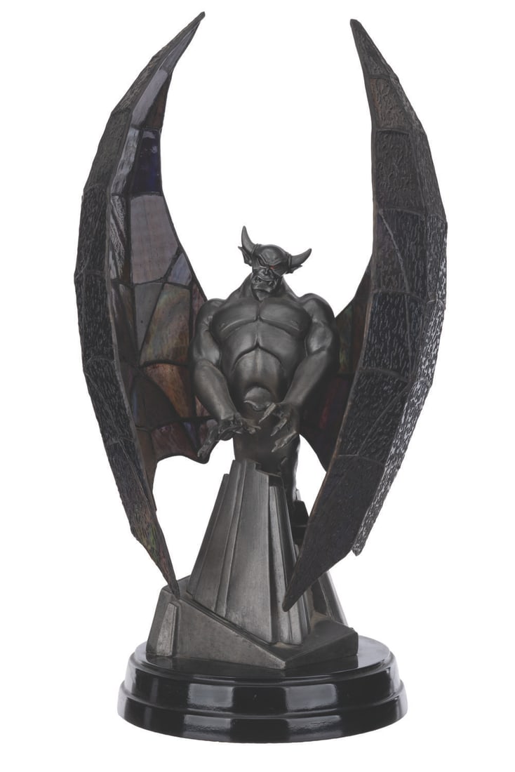 A "Fantasia" Chernabog Stained Glass Lamp.: (Disney, 2005) A lamp of Chernabog from the Night on Bald Mountain sequence of "Fantasia," released for the film's 65th anniversary. Part of an edition of 1000, the lamp is made of hand-painted resin 