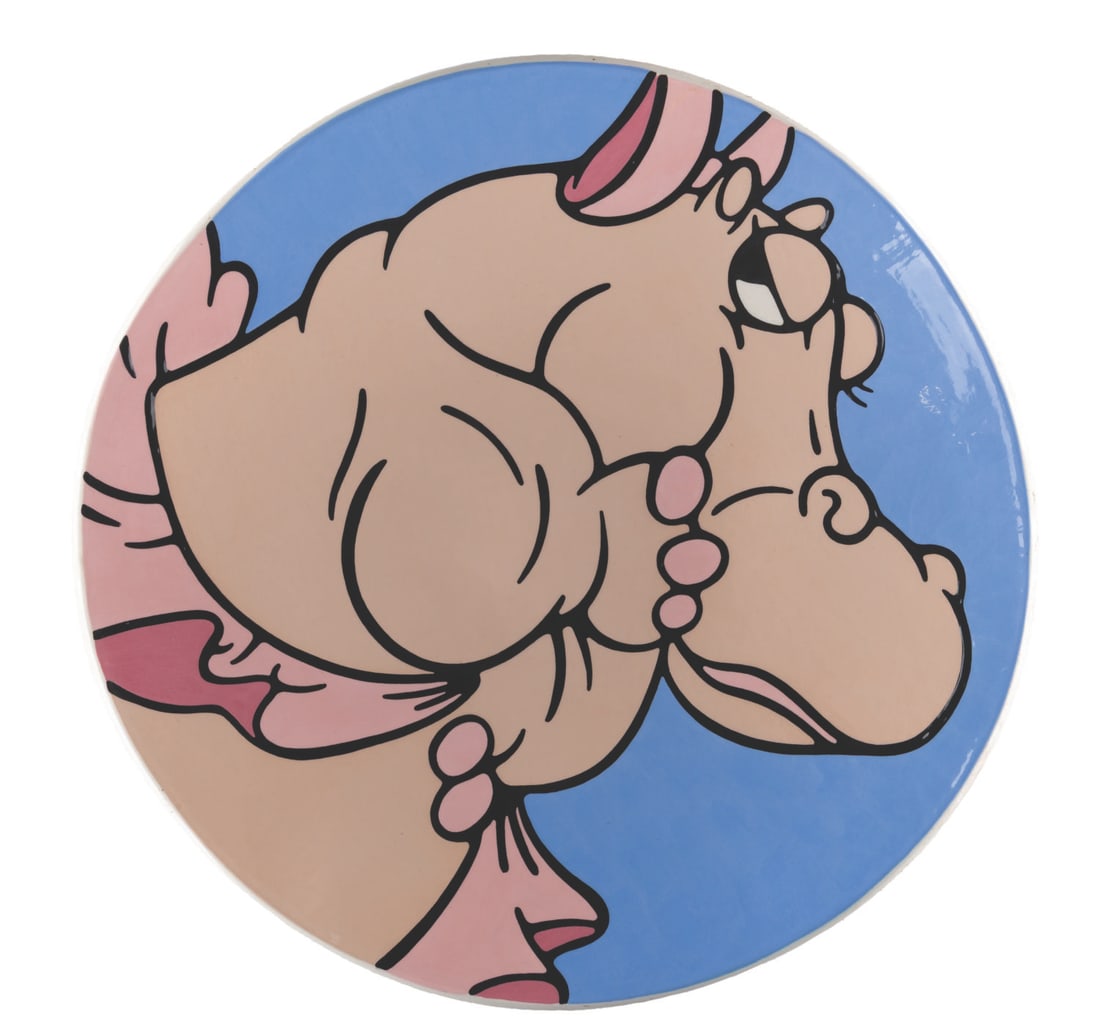 A "Fantasia" Hyacinth Hippo Charger Plate. (1 of 3)
