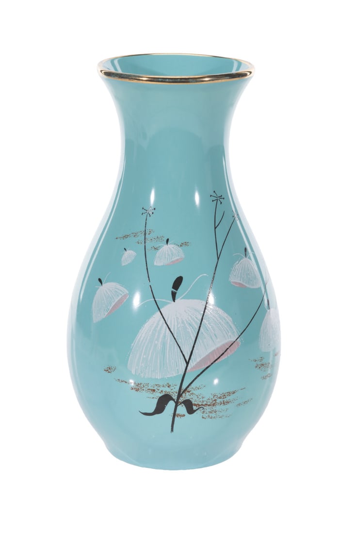 A "Fantasia" Milkweed Ballet Vase. (1 of 6)