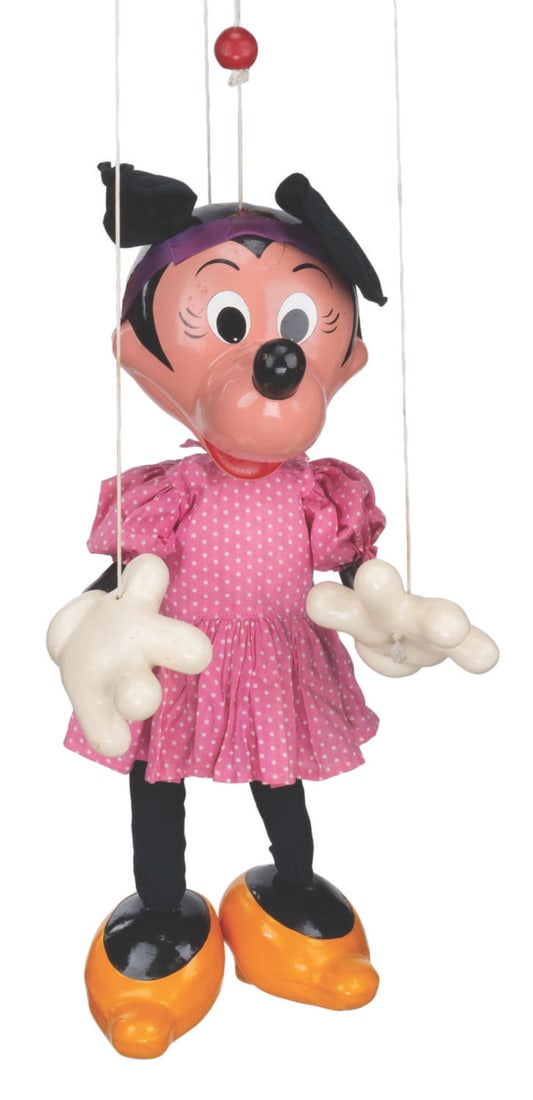 A Minnie Mouse Pelham Puppet Store Display. - 2